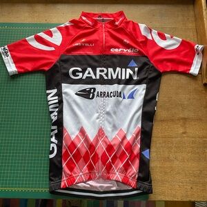 Garmin Red and Black Cycling Apparel (small fit)